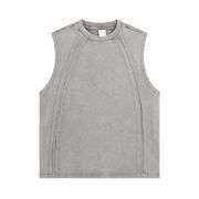 Vintage Washed Exposed Seam Raw Edge Tank Top