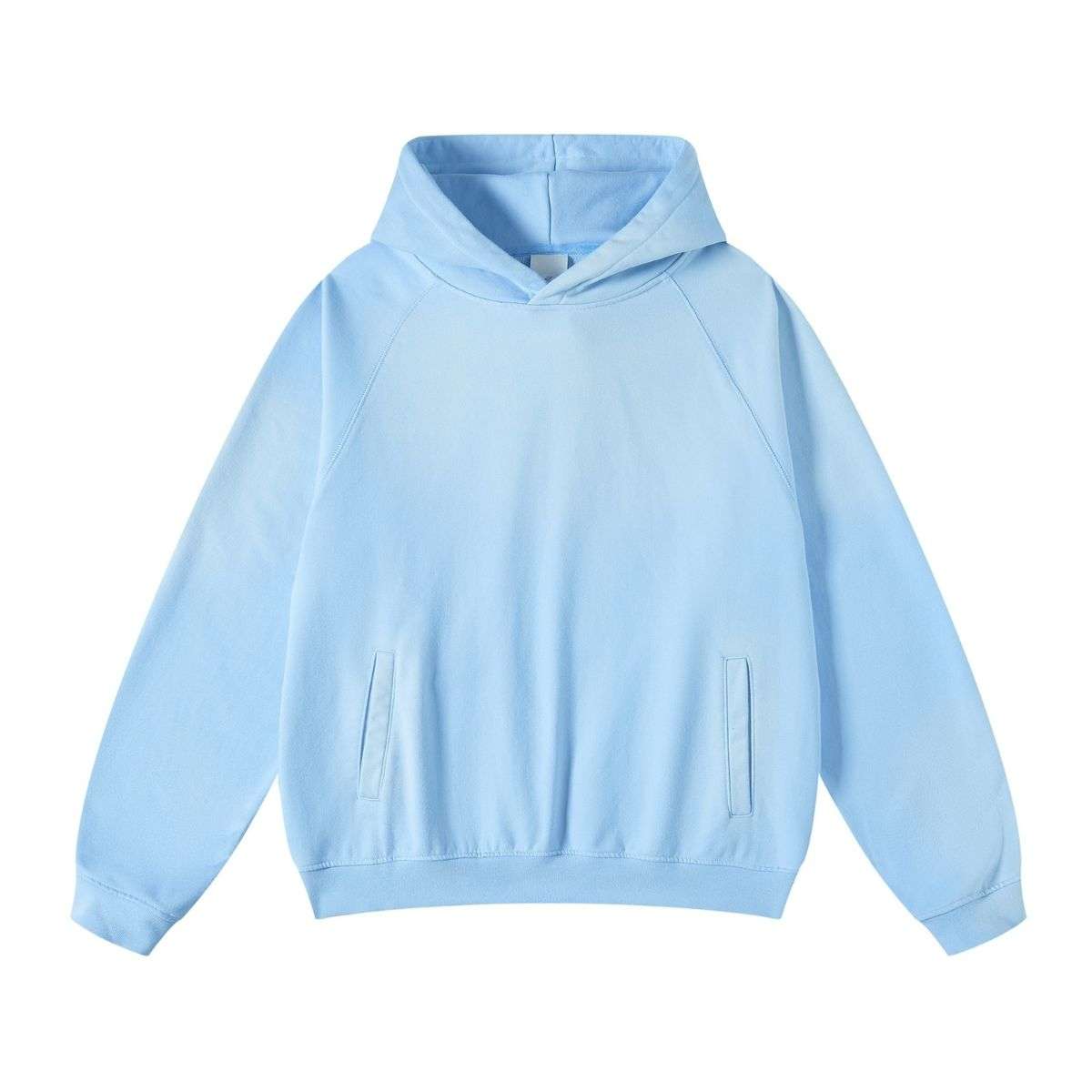 Vintage spray washed hoodie with oversized casual fit