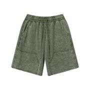 Men’s Washed Faded Cargo-Inspired Loose Casual Shorts