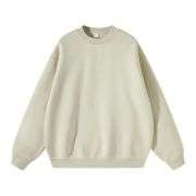 Vintage washed mock neck sweatshirt with oversized fleece fit