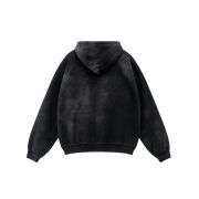 Vintage washed pullover hoodie with oversized streetwear fit