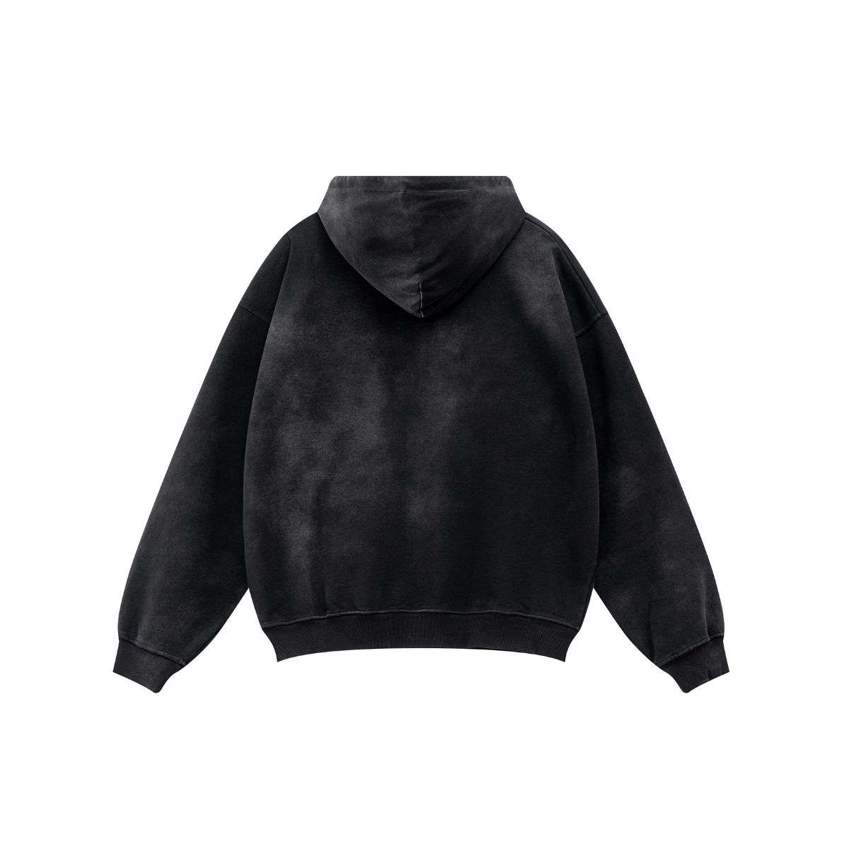 Vintage washed pullover hoodie with oversized streetwear fit