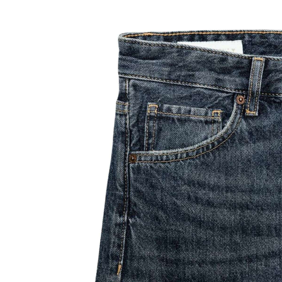 Vintage High Street Cuffed Baggy Jeans