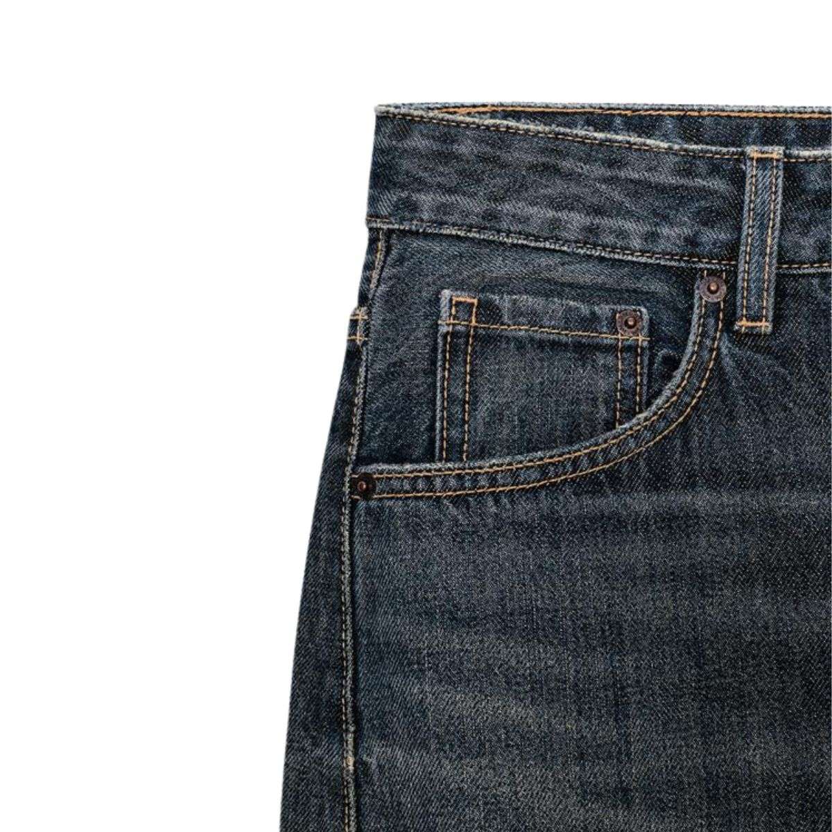 Vintage Streetwear Twisted Seam Balloon Jeans