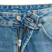 Vintage Streetwear Cuffed Hem Distressed Jeans