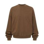 Brown heavyweight crewneck sweatshirt