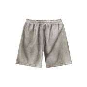 Vintage Washed Cotton Drawstring Loose Straight-Leg Casual Shorts
