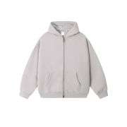 Light grey fleece hoodie