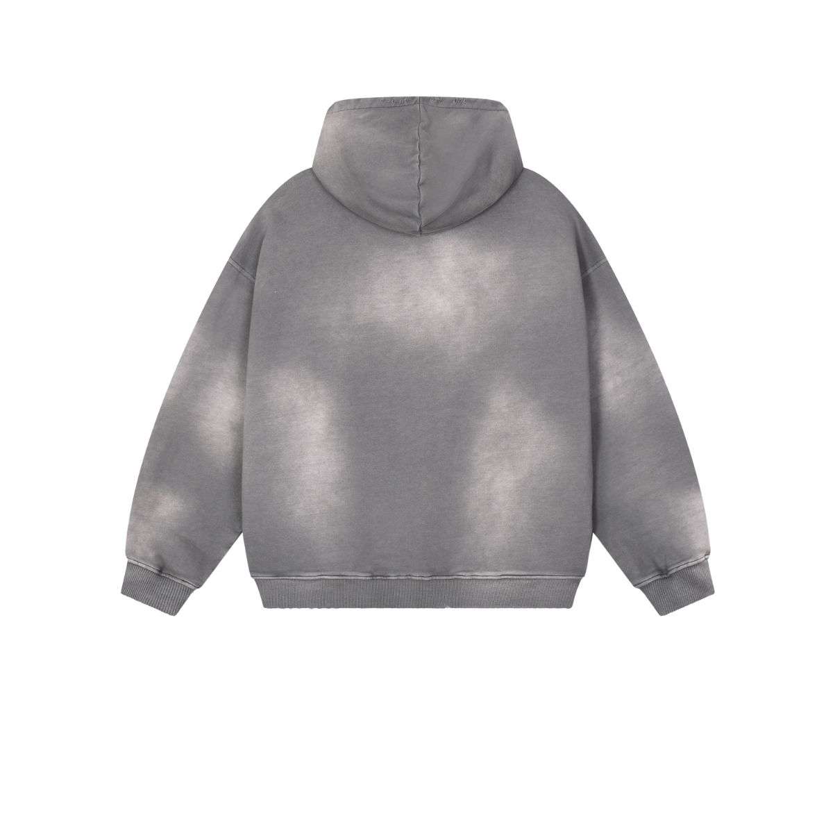 Light grey distressed hoodie