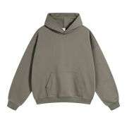 Olive green loopback hoodie
