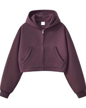 Custom Cropped Zip Hoodie Manufacturer
