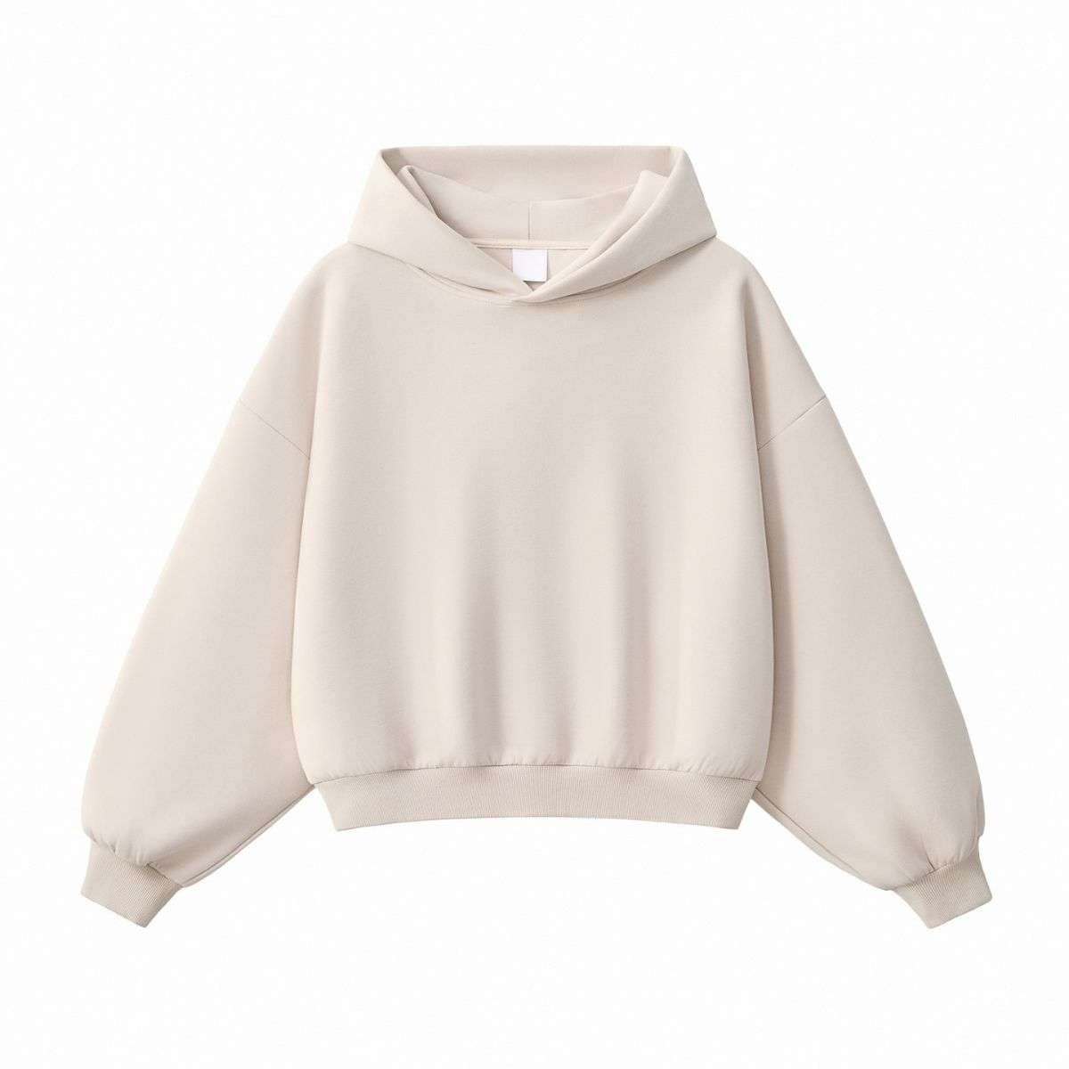 Cream beige oversized hoodie