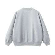 Heather grey boxy streetwear sweatshirt