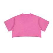Vintage Washed Cropped Short Sleeve Cotton T-Shirt