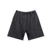 Heavyweight Cotton Washed Drawstring Loose Straight-Leg Streetwear Shorts