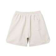 Loose Fit Twill Weave Drawstring Elastic Waist Casual Shorts