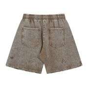 Street Washed Distressed Ripped Loose Fit Cotton Casual Shorts
