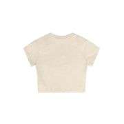 High-Stretch Slim-Fit Crew Neck Crop Tee