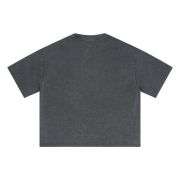 Retro Washed Studded Crew Neck Boxy Tee