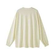 Vintage Washed Loose Fit Crew Neck Long Sleeve Tee