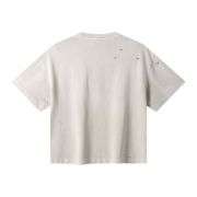Vintage Washed Ripped Heavyweight Cotton Short Sleeve Tee