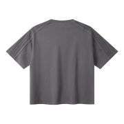 Washed Heavyweight Cotton Raw Hem Short Sleeve Boxy Tee