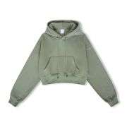 Women’s Cropped Fleece Pullover Hoodie