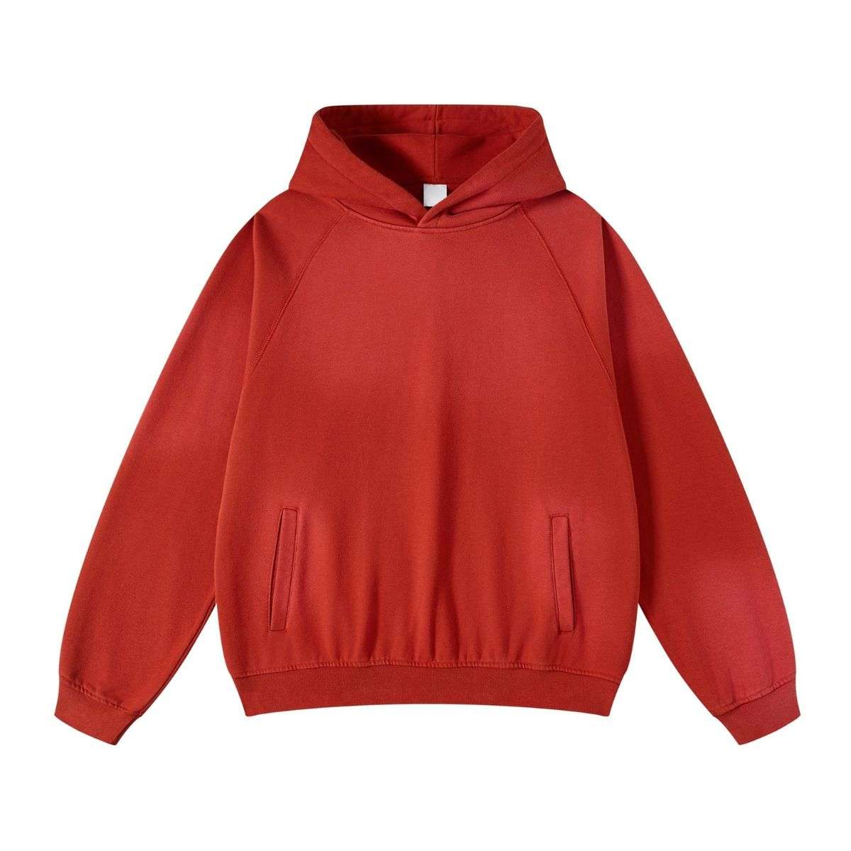 Vintage spray washed hoodie with oversized casual fit