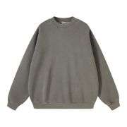 Vintage washed mock neck sweatshirt with oversized fleece fit