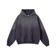 Heavyweight vintage washed sweatshirt with oversized fit