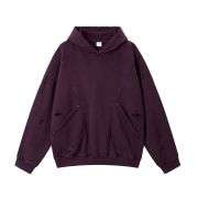 Vintage purple distressed hoodie