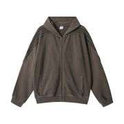 Vintage brown raw edge sweatshirt