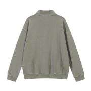 Sage green half zip sweatshirt