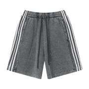 Men’s Vintage Washed Side Stripe Loose Casual Sports Shorts