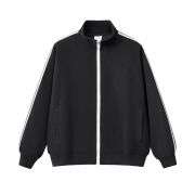 Black casual zip jacket