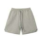 Loose Fit Twill Weave Drawstring Elastic Waist Casual Shorts