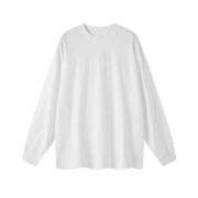 Vintage Washed Loose Fit Crew Neck Long Sleeve Tee