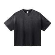 Vintage Washed Ripped Heavyweight Cotton Short Sleeve Tee