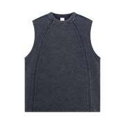 Vintage Washed Exposed Seam Raw Edge Tank Top