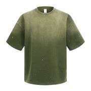 Men’s Vintage Washed Paint Splatter Spray Dye Cotton Tee