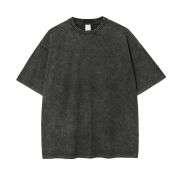 Vintage Oversized Wash Cotton Crew Neck T-Shirt