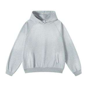 Vintage spray washed hoodie with oversized casual fit
