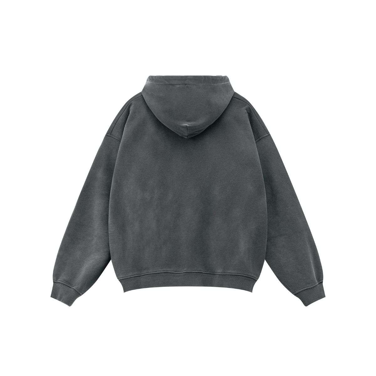 Vintage washed pullover hoodie with oversized streetwear fit