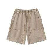 Men’s Washed Faded Cargo-Inspired Loose Casual Shorts