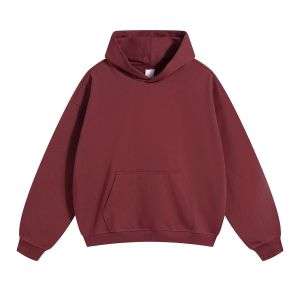 Wine red oversized hoodie