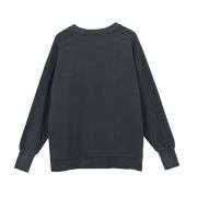 Dark grey split hem sweatshirt