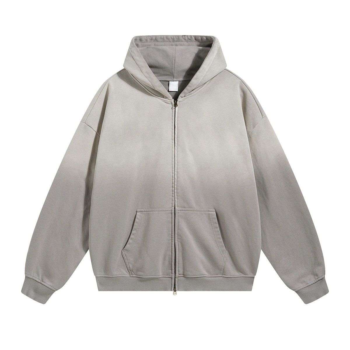 Light grey vintage faded hoodie