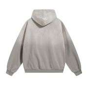 Heather grey zip-up hooded jacket
