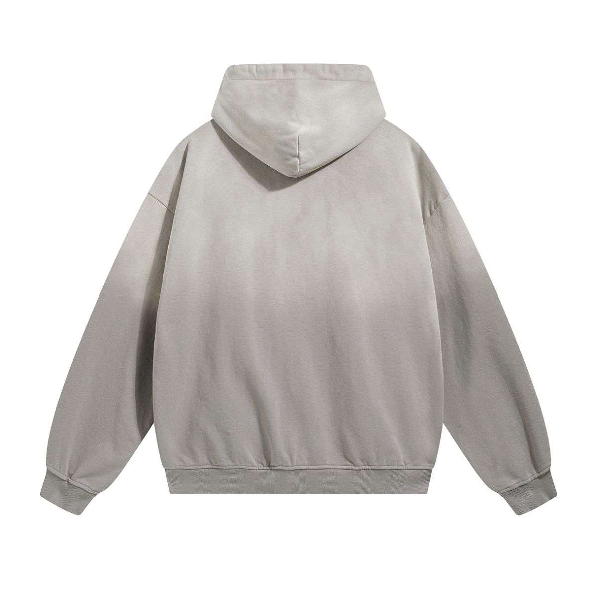 Heather grey zip-up hooded jacket