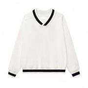 White preppy streetwear sweatshirt